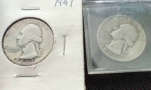 (2) 90% Silver Washington Quarters