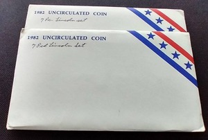 (2) 1982 Uncirculated Penny Sets