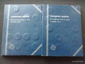 (2) Partially Filled Canadian Nickel Albums - 1922-1984
