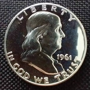 1961 Proof Franklin Half Dollar
