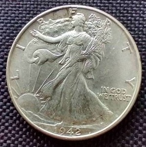1942 Walking Liberty Half Dollar