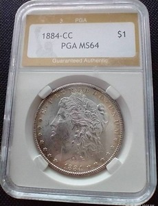 1884-CC Morgan Dollar - PGA MS64