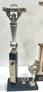 lot 14 image: Vintage 1960s Racecar Trophy Lot
