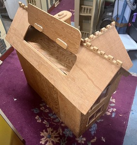 lot 26 image: Large Vintage Primitive Dollhouse