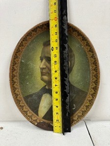 lot 42 image: Antique William Jennings Bryan Tin Litho Advertising Campaign Tray