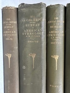 lot 43 image: Lot of American Ethnology Report Books Ranging From 1879-1950