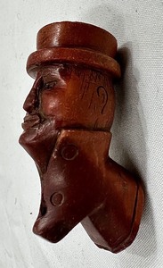 lot 3 image: Fantastic c1840 Pipestone Catlinite Human Effigy Pipe W Provenance
