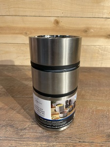 lot 4 image: Mainstays Stacking Food Jar, Stainless Steel, 41 oz - CUSTOMER RETURN - RETAIL PRICE $30