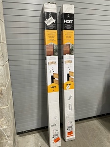 lot 6 image: HOFT End Post Kit 73 in. x 3 in. x 3 in. Black Aluminum Fence End Post and Hardware - Kit A6 - Customer Return - RETAIL PRICE - $110.98