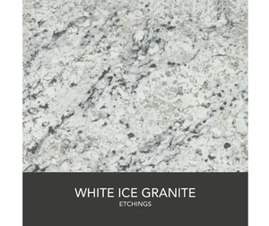 lot 20 image: Hampton Bay 8 ft. Straight Laminate Countertop Kit Included in Textured White Ice Granite with Eased Edge and Backsplash - CUSTOMER RETURN - RETAIL PRICE $263.65