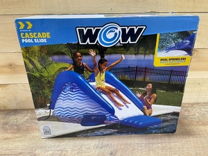 lot 30 image: WOW Sports Cascade Pool Slide, Inflatable Slide with Sprinkler - BRAND NEW - RETAIL PRICE $115