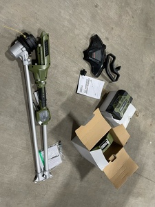 lot 48 image: Green Machine 62V Cordless Battery 16in. String Trimmer Cut Swath Brushless Motor with Auto-wind spool and 2.5 Ah Battery and Charger - CUSTOMER RETURN - RETAIL PRICE $157