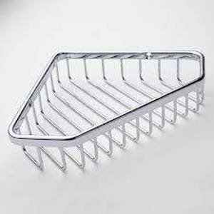 lot 43 image: Better Living Bath Boutique Corner Shower Basket in Chrome