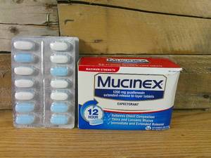 lot 26 image: Lot of 98 Mucinex 12 Hr Max Strength chest Congestion Expectorant Tablets