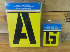 lot 35 image: Set of 2 Hillman Heavy Duty Stencils-6 & 12