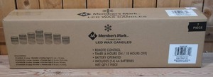 lot 79 image: Members Mark Flameless LED Wax Candles (7 Count)