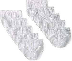 lot 132 image: 2 Packs Hanes Cool Comfort Womens Cotton Brief Underwear, 5-Pack (Plus Size)-114xL
