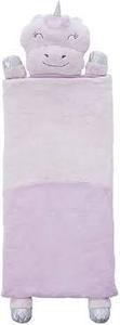 lot 145 image: Members Mark Faux Fur Kids Sleeping Bag-Unicorn-Some Dirt on Side