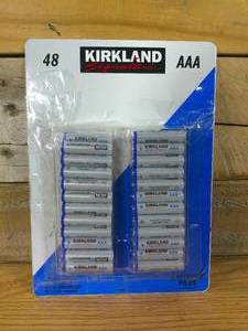 lot 93 image: Kirkland Signature Alkaline AAA Batteries, 48-count