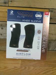 lot 113 image: CopperFit Elite Knee Sleeve - 2 pack - SM