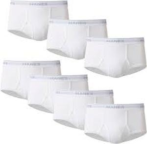 lot 131 image: Hanes Boys Comfortsoft White Tagless Briefs-Size Large-12 Pairs