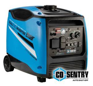 lot 1 image: PULSAR 4,500-Watt3,700-Watt Dual Fuel with Recoil, Remote and Push Button Start Portable Inverter Generator with CO Alert (012924450)