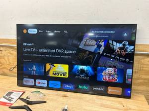 lot 11 image: TCL 50-Inch Class S4 4K LED Smart TV with Google (50S450G, 2023 Model), Dolby Vision, HDR Pro, Atmos, Assistant Built-in Voice Remote, Works Alexa, Streaming UHD Television