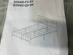 lot 53 image: GREENFOREST Queen Bed Frame