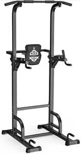 lot 24 image: Sportsroyals Power Tower Pull Up Dip Station Assistive Trainer Multi-Function Home Gym Strength Training Fitness Equipment 440LBS