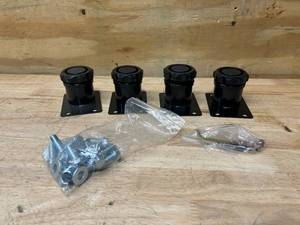 lot 64 image: Lot of 4 Adjustable Feet for TableWorkbenchEtc...