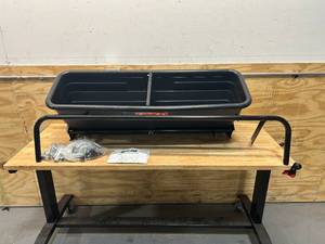 lot 58 image: Agri-Fab 175-lb Capacity Spike Aerator Drop Tow-Behind Spreader