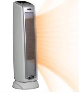 lot 88 image: LASKO Tower 23 in. 1500-Watt Electric Ceramic Oscillating Space Heater, White