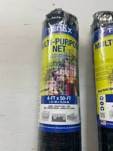 lot 92 image: TENAX Lot of 2 Rolls of- Multi-Purpose Net Fencing (4 x 50 ea)