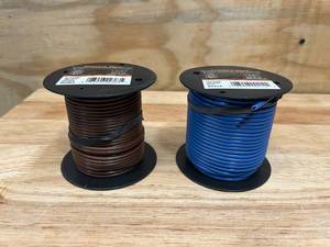 lot 74 image: PRIMARY WIRE Lot of 2 Rolls of All Purpose Wire for Auto, Marine and Other- 14 Gauge and 16 Gauge