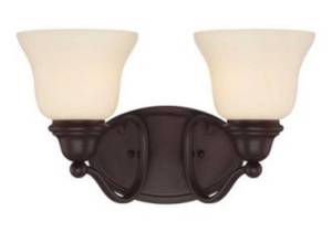 lot 50 image: SAVOY HOUSE 8-6837-2-13 Yates 15 Wide 2 Light Bathroom Vanity Light- English Bronze
