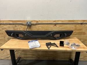 lot 127 image: TYGER FURY Rear Bumper Fit 2018-2024 Wrangler JL Textured Black TG-BP9J81198