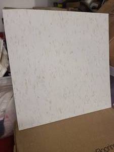 Case of Armstrong Cool White Vinyl Composition Tiles