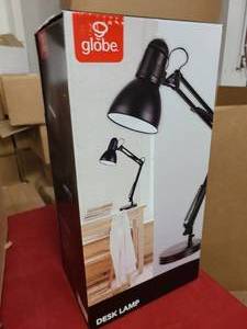 New in box Globe Black Matte Desk Lamp