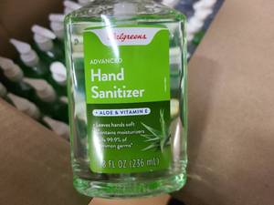 Box full of brand new hand sanitizers