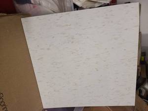 Case of Armstrong Cool White Vinyl Composition Tiles