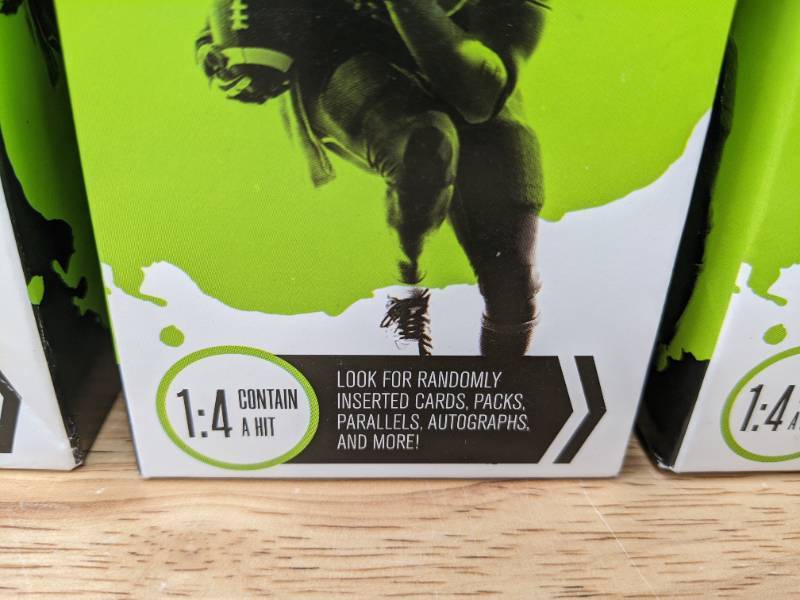 lot 32B image: 3 Brand New Collectors Edge NFL Football Cards 14 Contains A Hit Pack I