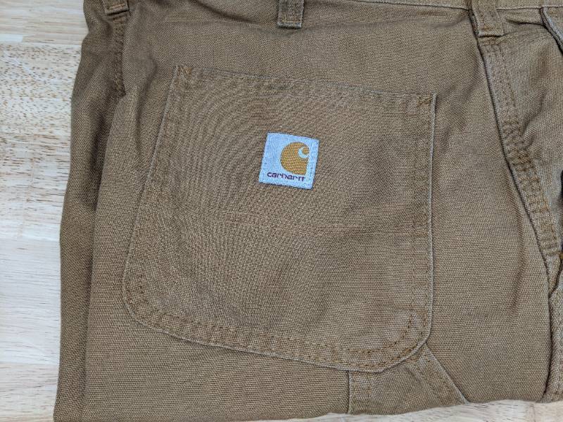 lot 38B image: Four Pairs of Mens Carhartt Dungaree Fit Work Pants 34x34 J