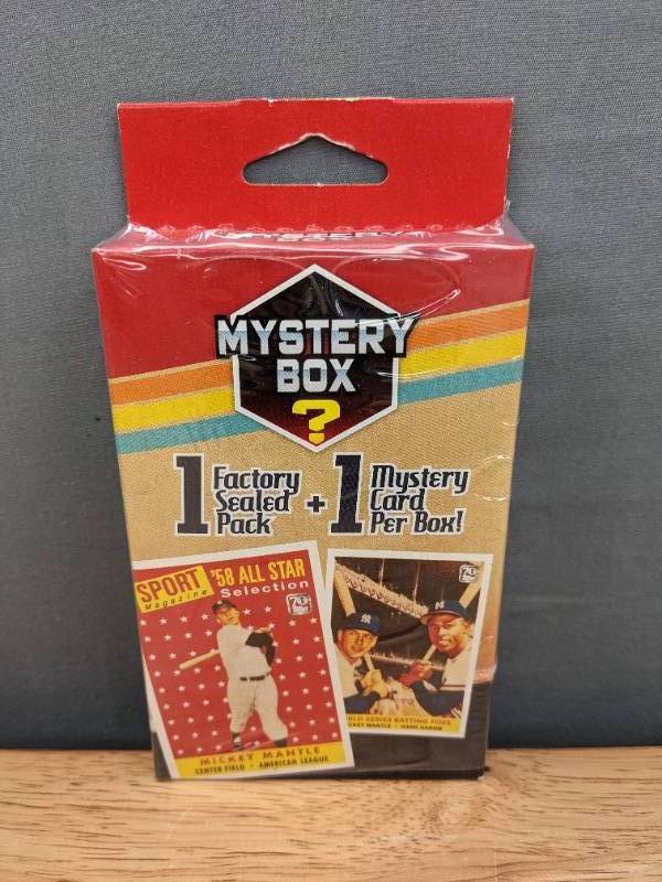 lot 24B image: 2 Brand New 2023 Topps Heritage MLB Baseball Packs and 1 Brand New Mystery Sealed MLB Pack & Card I