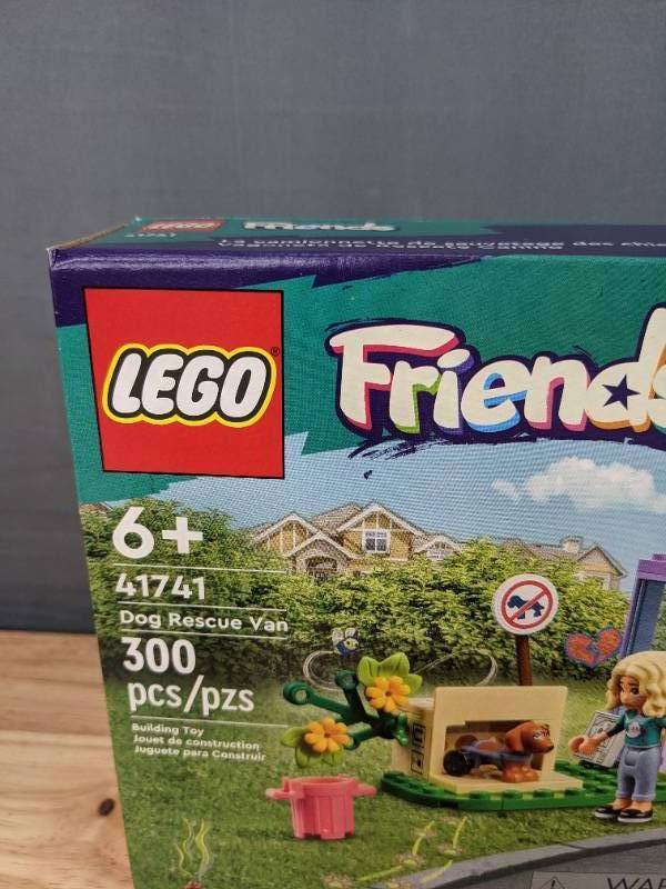lot 52A image: Brand New LEGO Friends Dog Rescue Van 41741 Building Toy - Mobile Rescue Center Playset, Featuring Nova and Dr. Marlon Mini-Dolls, Dog Figure, and Toy Van, Great Birthday Gift Idea for Kids Ages 6 I
