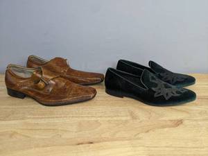 lot 134 image: 2 Pairs of Steve Madden Mens Shoes, Size 12 K