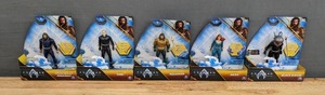 lot 45A image: 5 Brand New Aquaman, Mera, Orm, Black Manta and Stealth Suit Aquaman Movie Inspired 4 Action Figures N