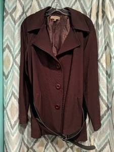 lot 493 image: New Notations Brown Jacket Womens Size XL P
