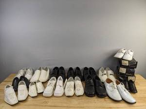 lot 107 image: (18) Pairs Of Mens, Boys, and Kids Dress Shoes (Assorted Sizes) K