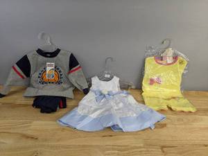 lot 101 image: (3) Adorable Infant Outfits (3-6 Months, 12 Months, 24 Months) K