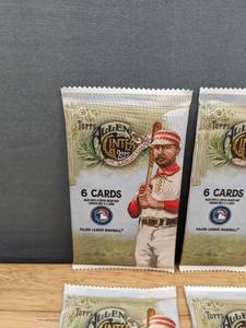 lot 40A image: 12 Brand New Topps MLB Baseball Card Packs Allen Ginter UK Edition GQ I